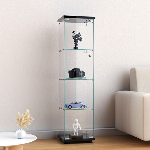 Shelf glass display cabinet - glass,