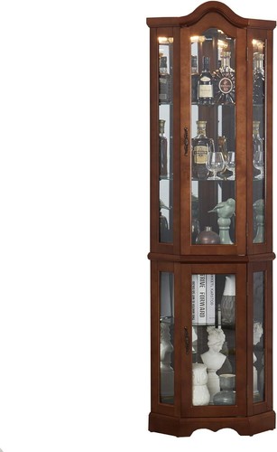 Corner curio cabinet - curio,