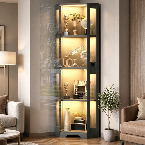 Brottar glass corner display - corner,